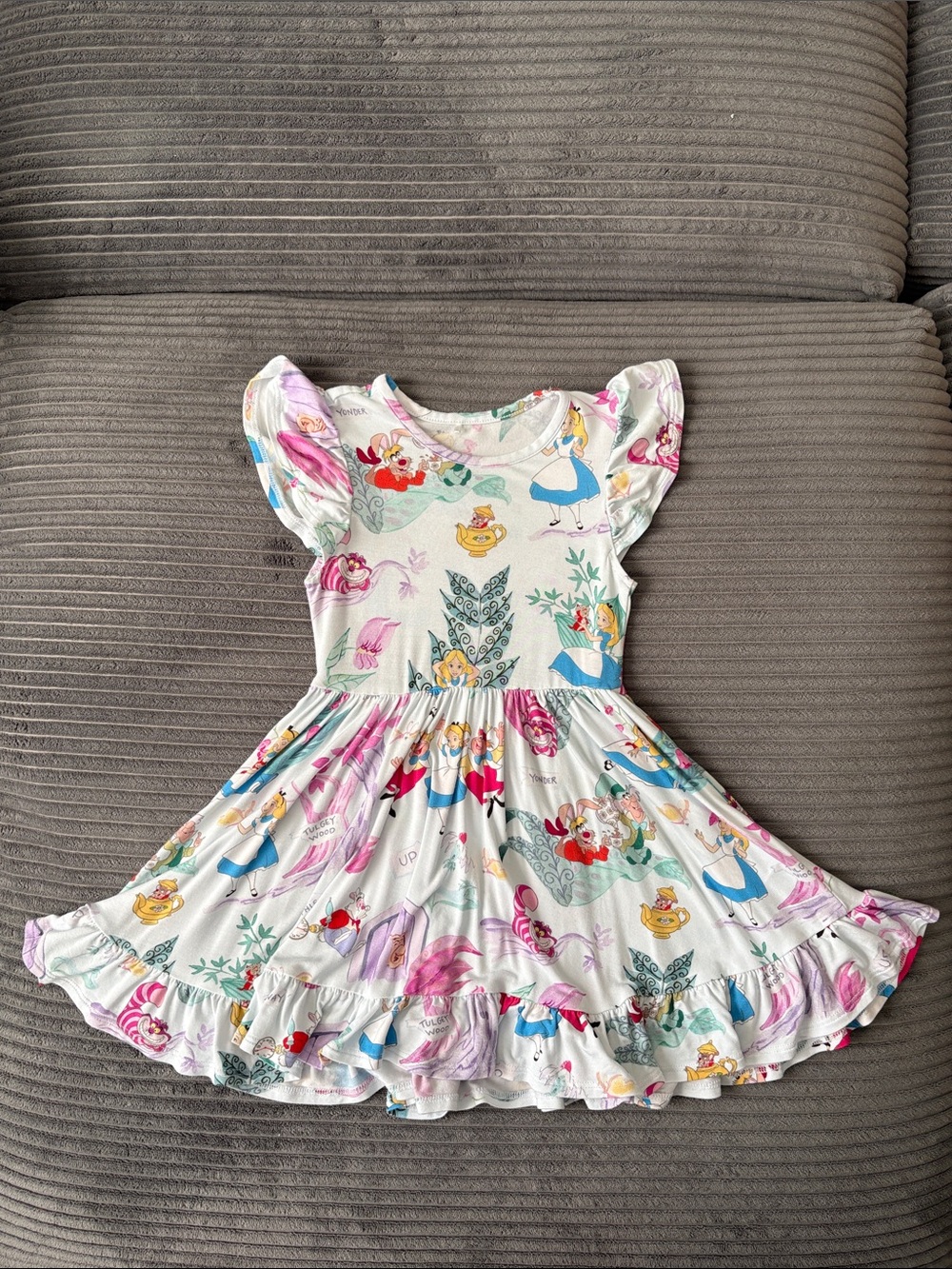 VGUC Posh Peanut Twirl Dress - Alice in Wonderland (2T)